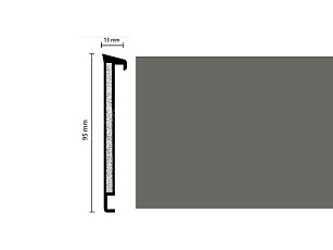 Плинтус Плинтус Dollken TS100 Life 1147 (1184/0146) Серый фото 1 | FLOORDEALER